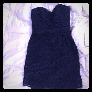 David’s Bridal strapless dress